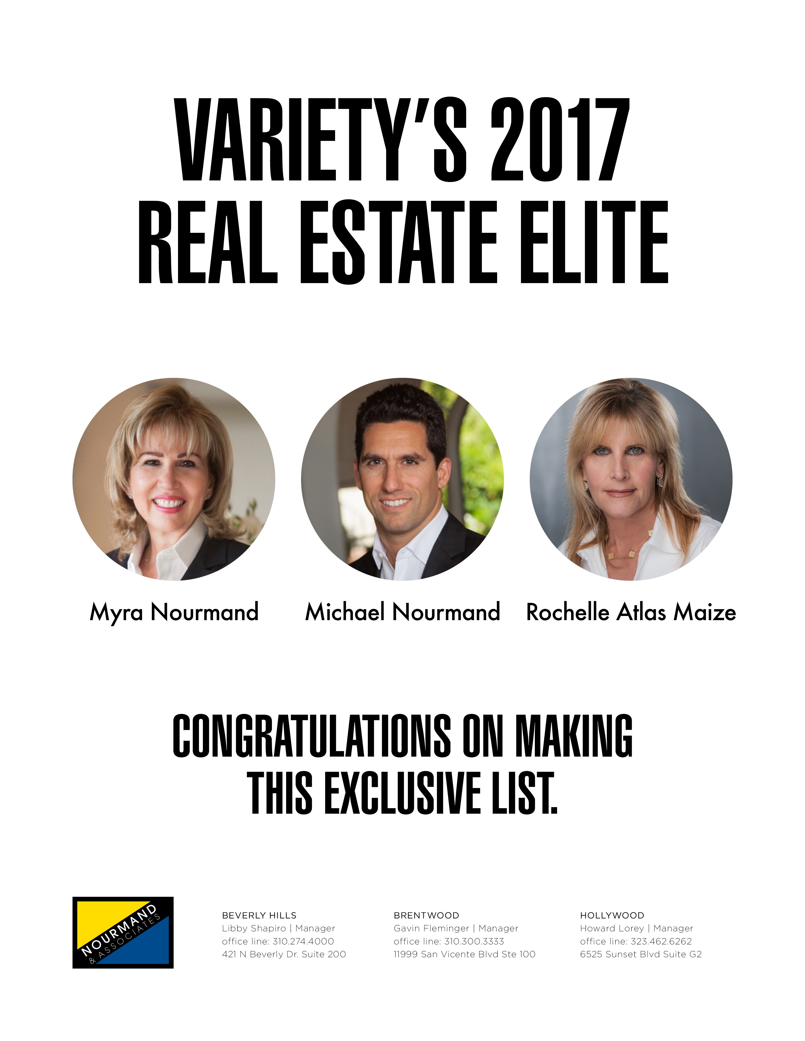 Variety: Variety's 2017 Real Estate Elite List Recognizes Nourmand ...