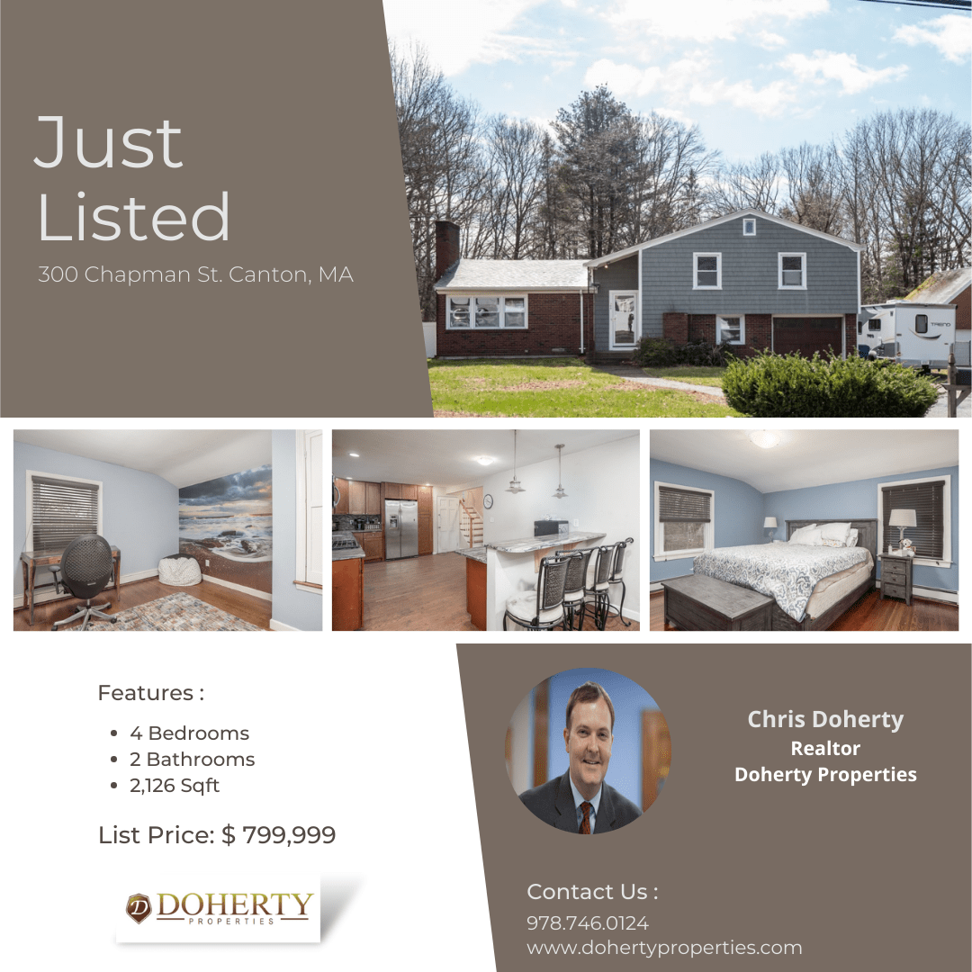 Blog Post Press Release Just Listed 300 Chapman St. Canton, MA