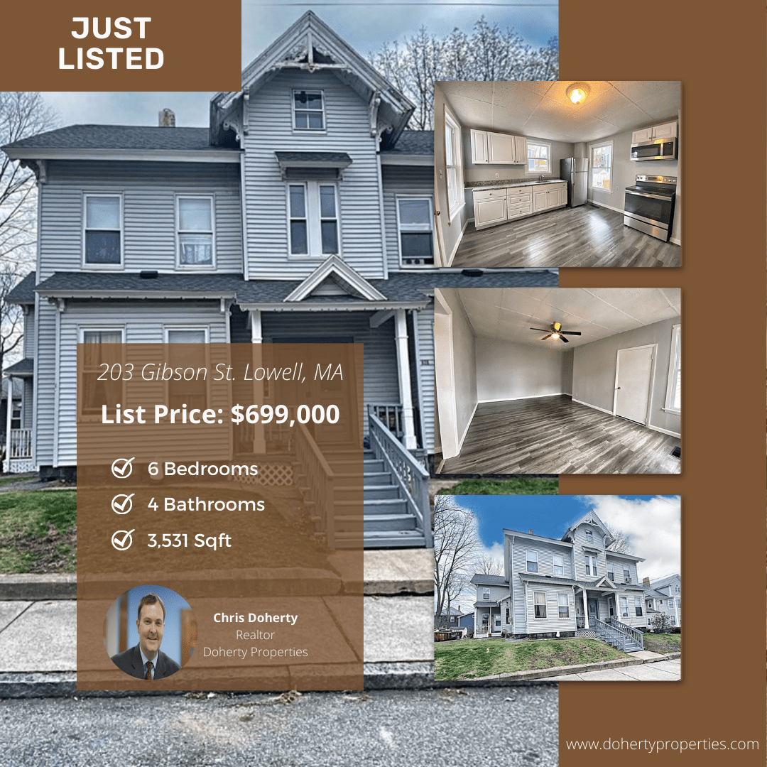 Blog Post Press Release Just Listed 203 Gibson St. Lowell, MA