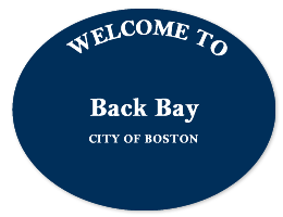back bay neighborhood sign