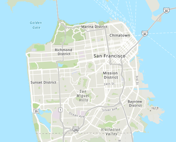 Sf Prop Info Map Gordon Real Estate