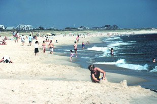 Surfside beach on Nantucket Island.