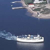 Nantucket Ferry approaching Island.