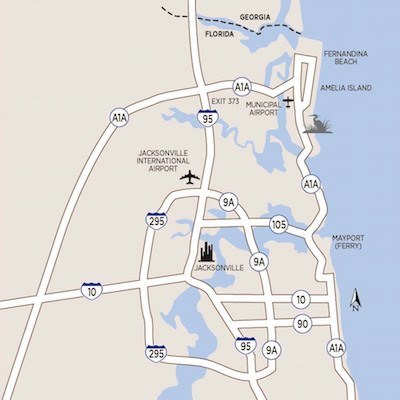 Map Of Amelia Island Plantation How to get to Amelia Island Plantation   Directions to Amelia Island