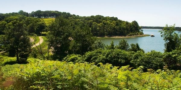 A view of World's End, a nature preserve in Hingham, Massachusetts