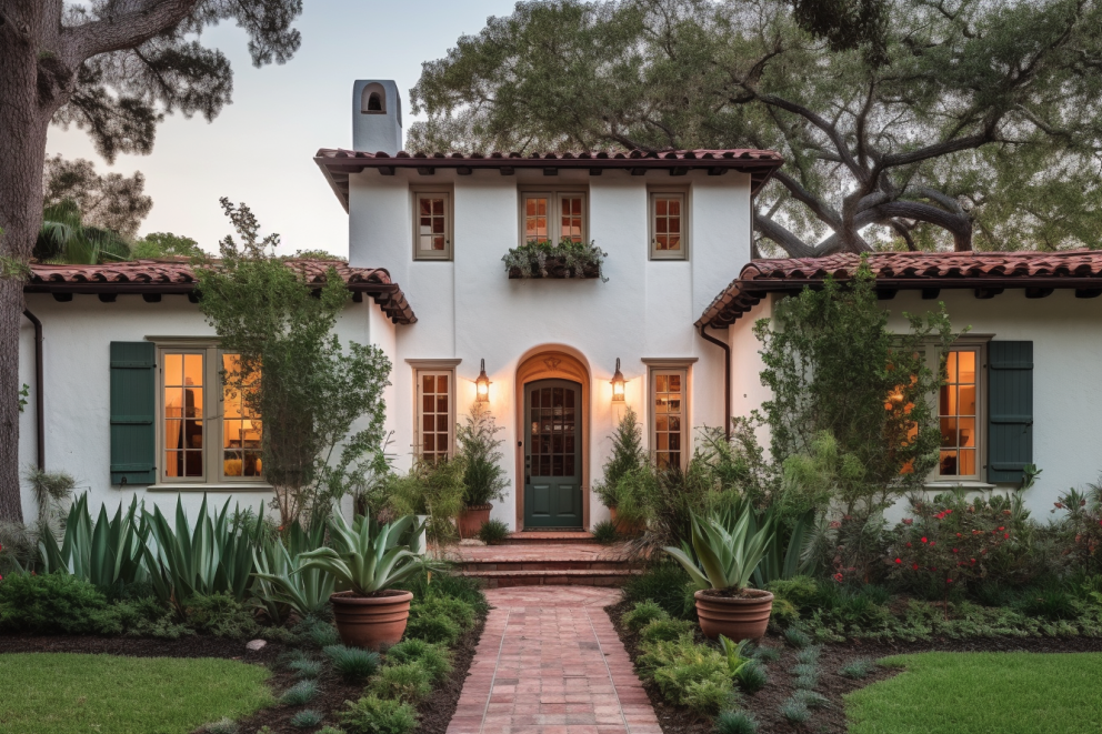 Spanish Revival style home in River Oaks, Houston