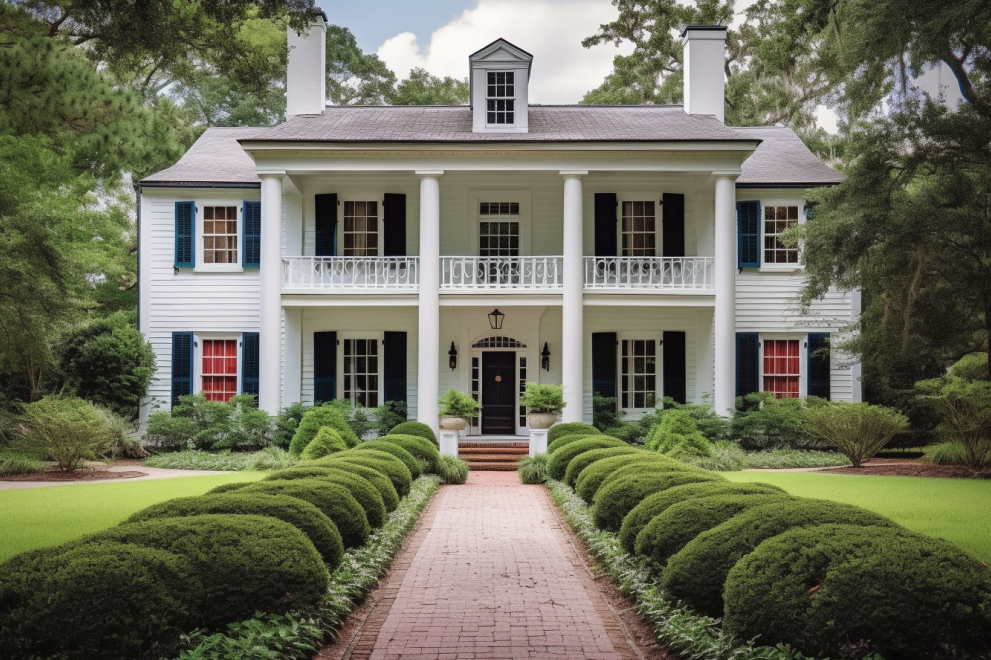 Colonial style home in River Oaks, Houston