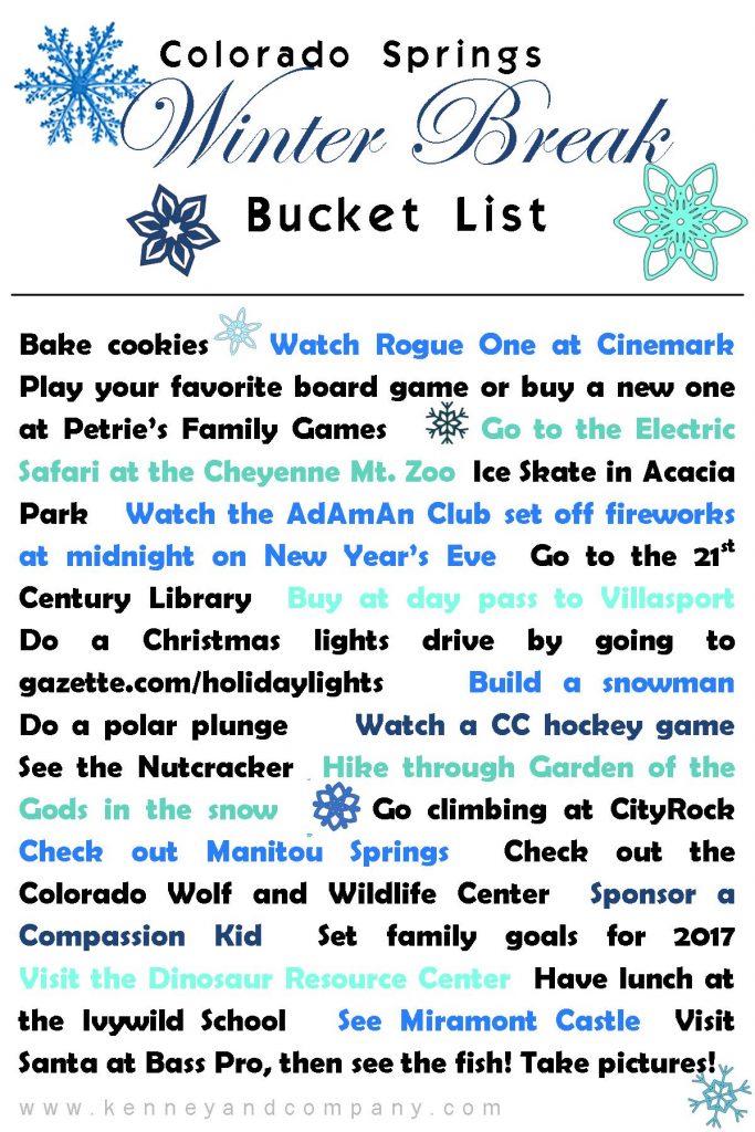 Colorado Springs Winter Break Bucket List Colorado Real Estate Blog